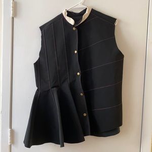 Asymmetrical vest top